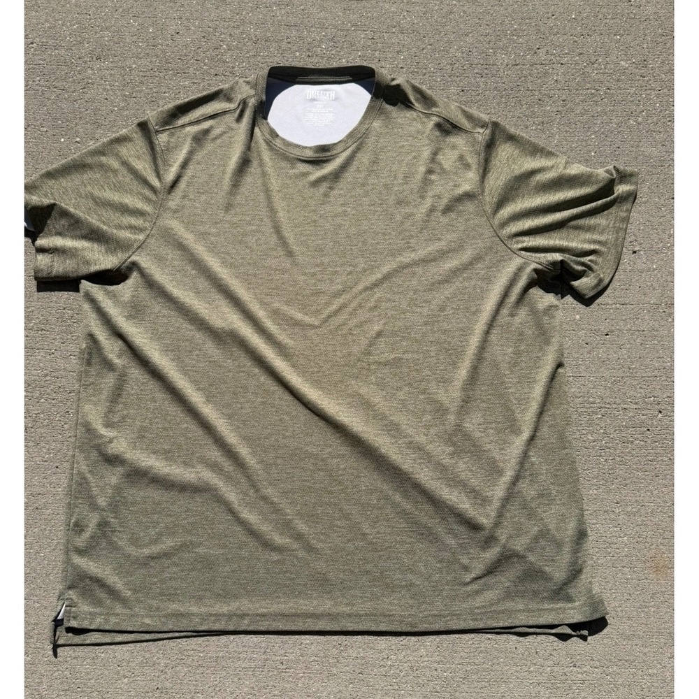 Duluth Trading Co Armachillo Cooling T-Shirt Mens 2XL Olive Green Heather Tee